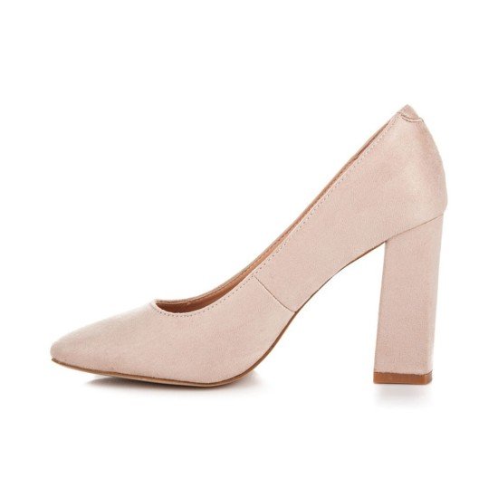 Lizoleor Slip On Block Heels Women Pointed Toe