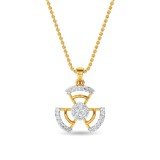 Diamond Ed Pendant Yellow Gold / 14KT