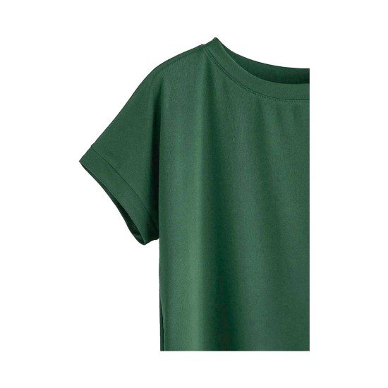 Women Solid Round Neck Cotton  T-Shirt