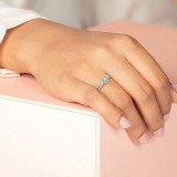 Solitaire Erina Ring Kisna White Gold Ring
