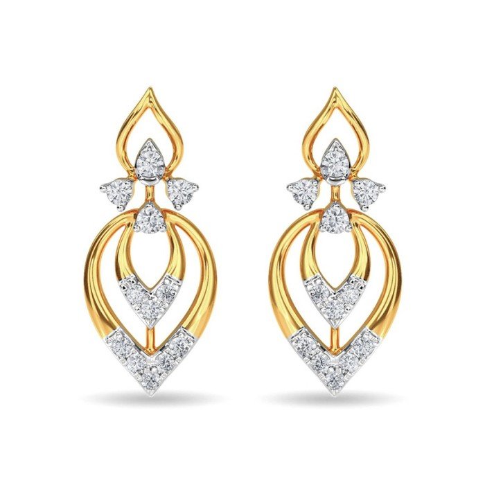 Diamond Stud Eulla Earring Rose Gold